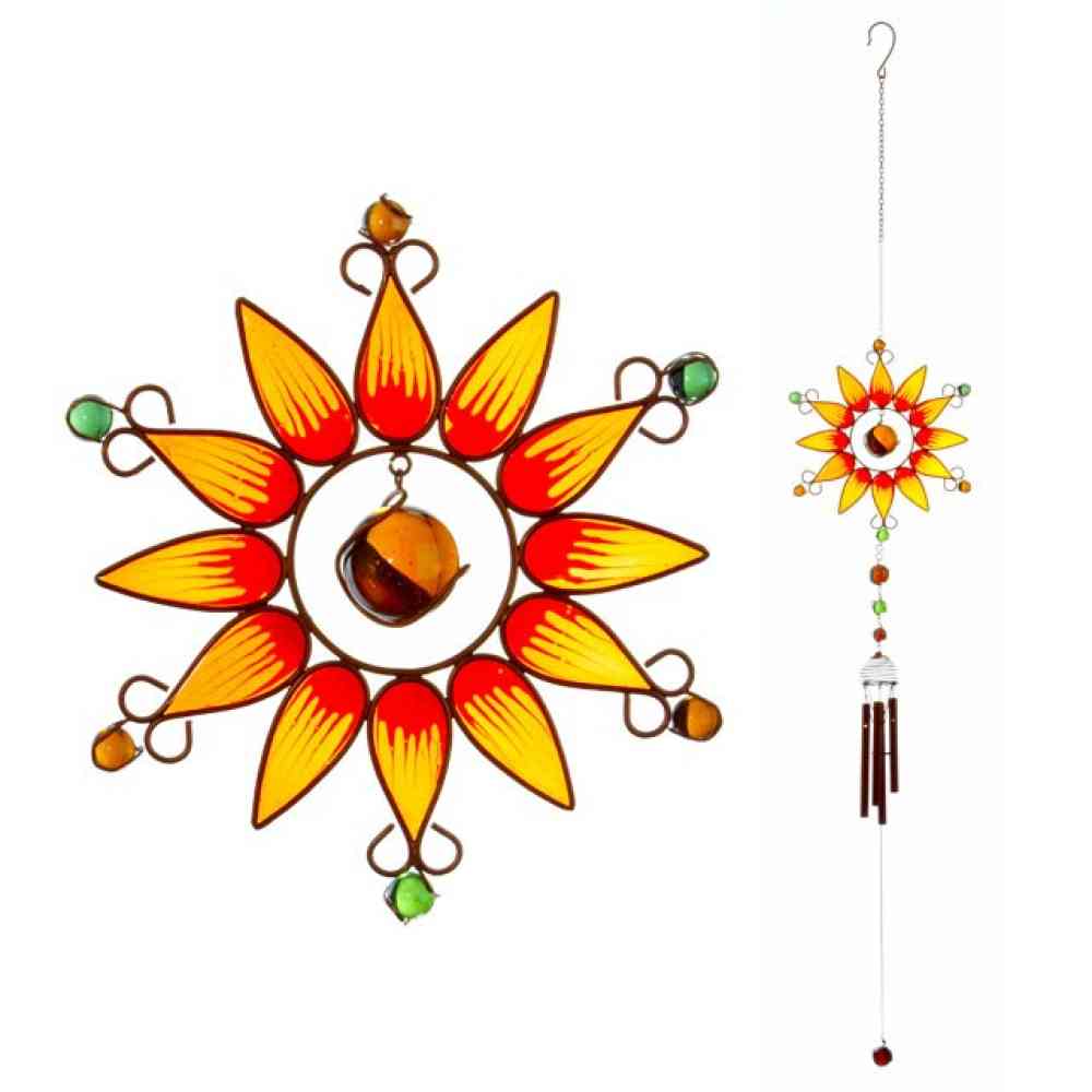 Something Different - Sunflower Windchime - Orange